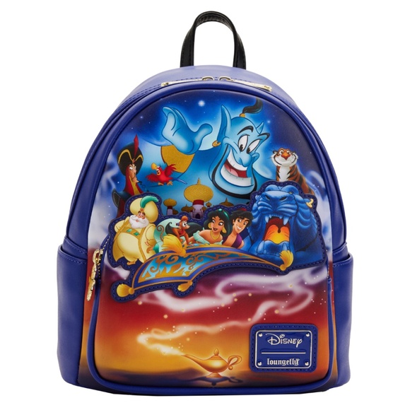 Loungefly Aladdin Anniversary Jasmine Genie Mini Backpack Disney